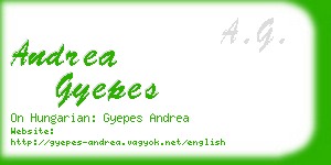 andrea gyepes business card